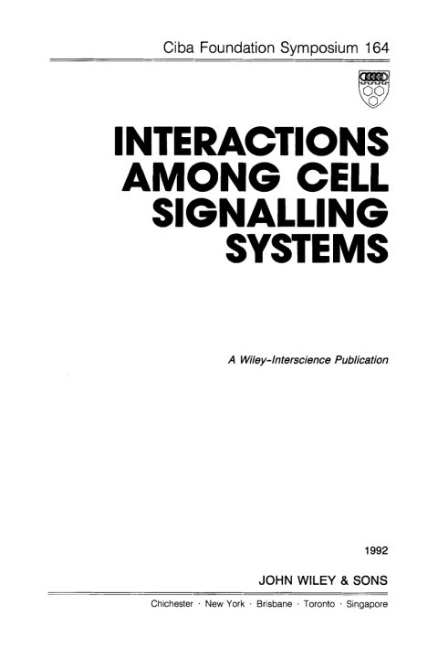 Cover image for book Interactions Among Cell Signalling Systems