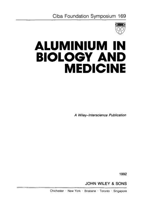 Aluminium in Biology and Medicine 