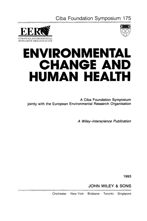 Environmental Change and Human Health 