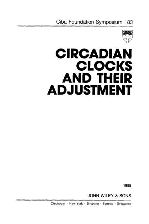 Circadian Clocks and Their Adjustment 