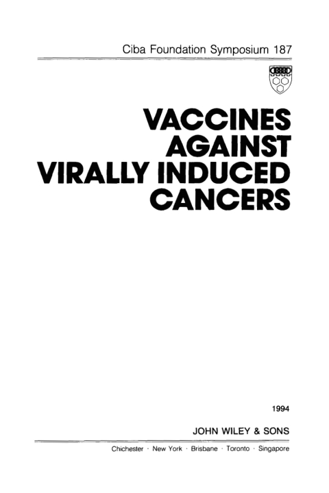 Vaccines Against Virally Induced Cancers 