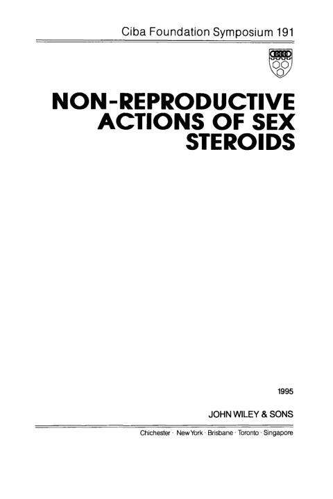Cover image for book Non-Reproductive Actions of Sex Steroids