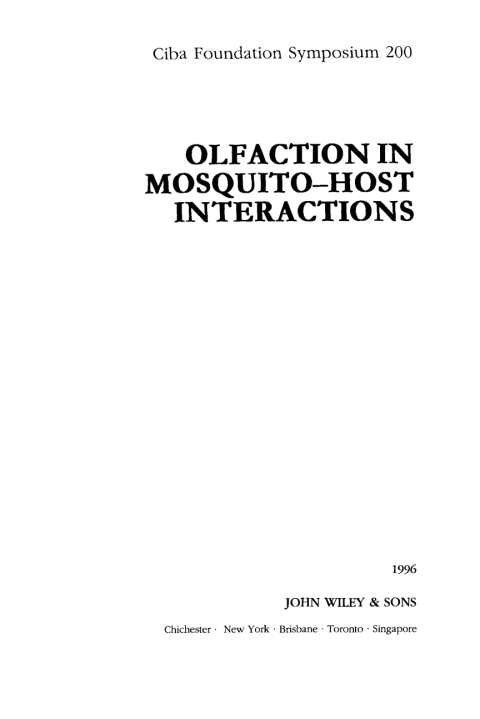Cover image for book Olfaction in Mosquito-Host Interactions