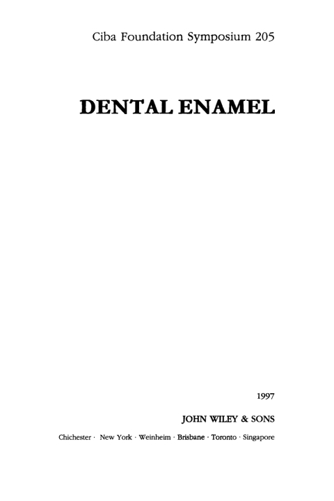 Dental Enamel 