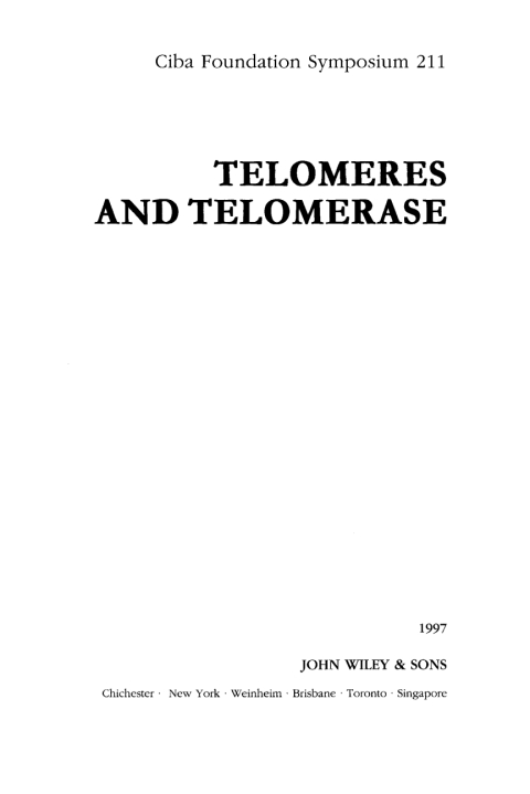 Cover image for book Telomeres and Telomerase
