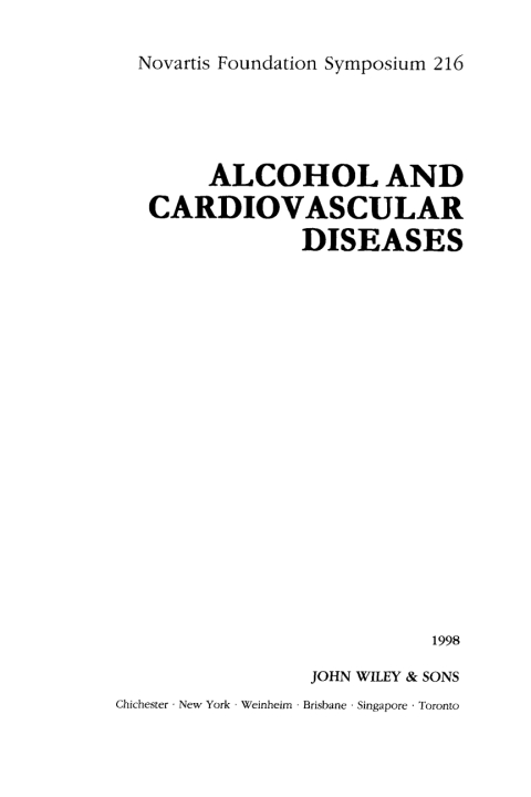 Alcohol and Cardiovascular Disease 