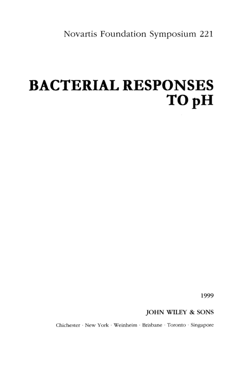 Bacterial Responses to pH 
