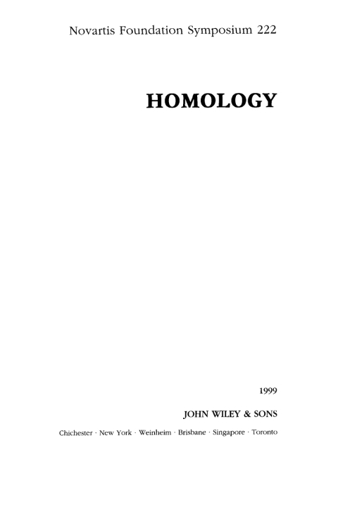 Cover image for book Homology