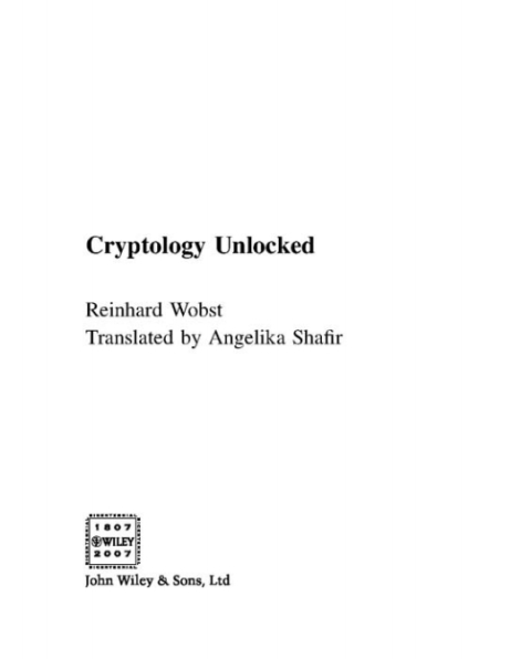 Cover image for book Cryptology Unlocked