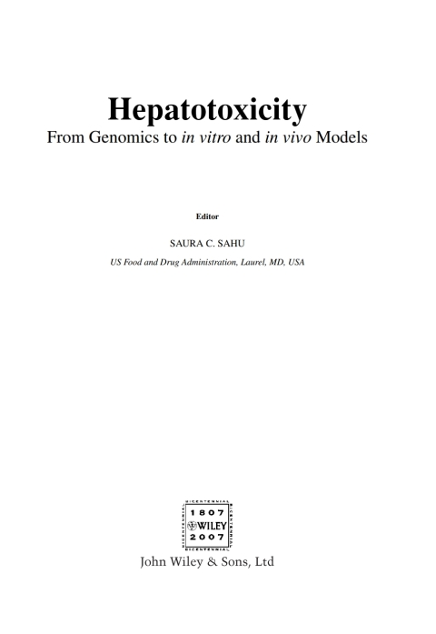 Cover image for book Hepatotoxicity