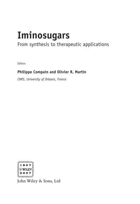 Cover image for book Iminosugars