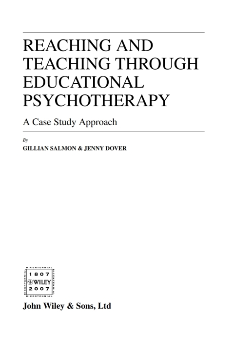 Cover image for book Reaching and Teaching Through Educational Psychotherapy