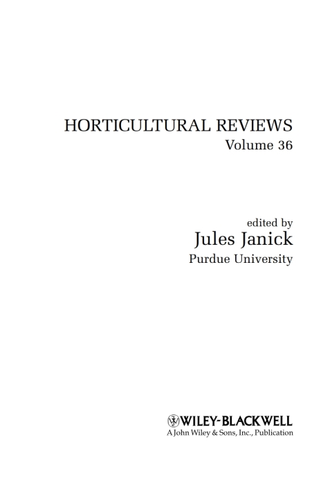 Cover image for book Horticultural Reviews