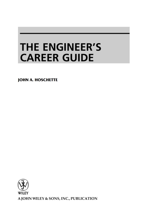 Cover image for book The Engineer's Career Guide