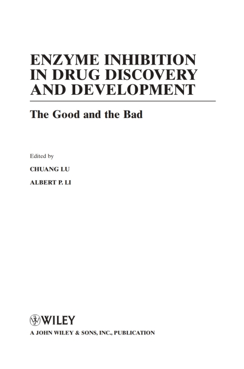 Cover image for book Enzyme Inhibition in Drug Discovery and Development