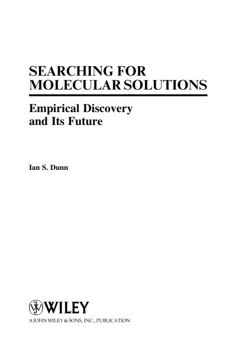 Cover image for book Searching for Molecular Solutions