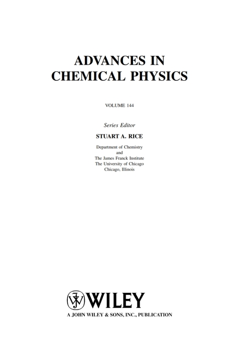Cover image for book Advances in Chemical Physics