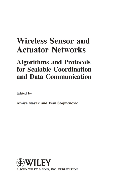 Cover image for book Wireless Sensor and Actuator Networks