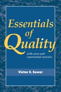 Imagen de portada: Essentials of Quality with Cases and Experiential Exercises 1st edition 9780470509593