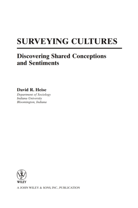 Cover image for book Surveying Cultures