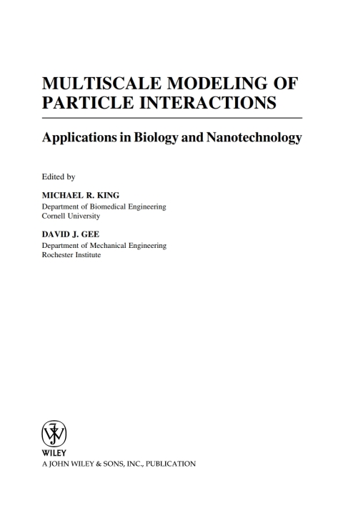 Cover image for book Multiscale Modeling of Particle Interactions