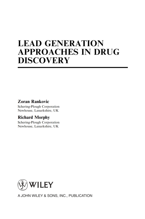Cover image for book Lead Generation Approaches in Drug Discovery