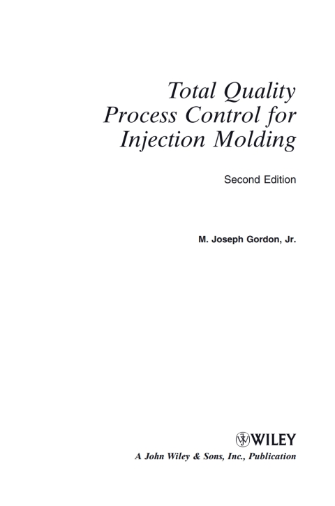 Cover image for book Total Quality Process Control for Injection Molding