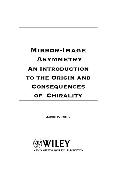 Cover image for book Mirror-Image Asymmetry