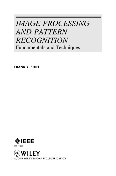Cover image for book Image Processing and Pattern Recognition