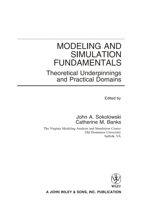 Cover image for book Modeling and Simulation Fundamentals