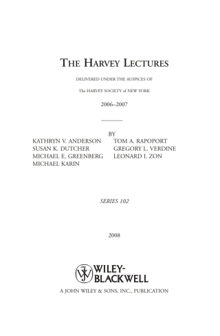 The Harvey Lectures