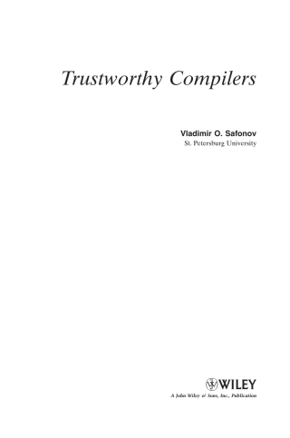 Trustworthy Compilers