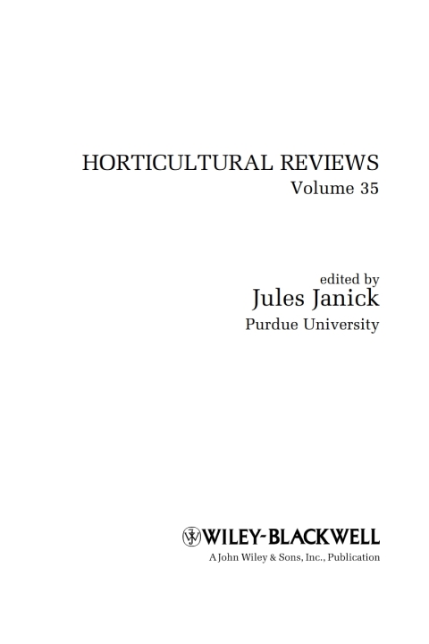 Cover image for book Horticultural Reviews