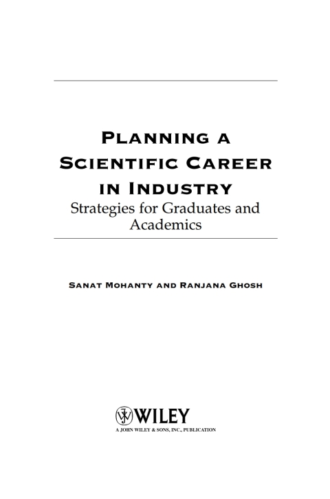 Cover image for book Planning a Scientific Career in Industry