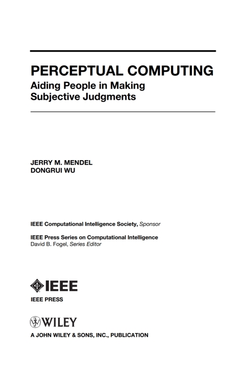 Cover image for book Perceptual Computing