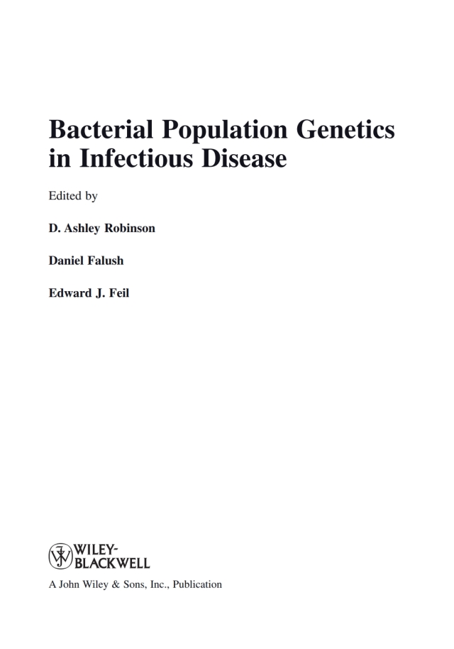 Bacterial Population Genetics in Infectious Disease