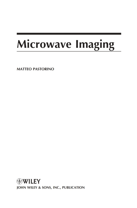 Cover image for book Microwave Imaging