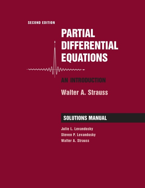 Cover image for book Partial Differential Equations, Solutions Manual: An Introduction