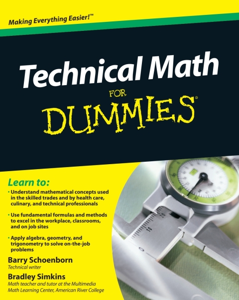 Cover image for book Technical Math For Dummies