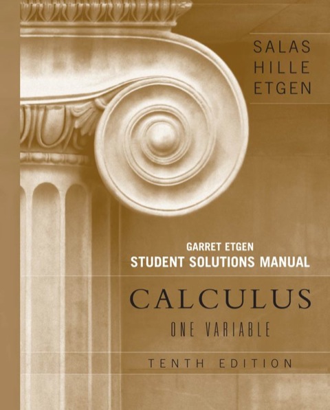 Cover image for book Calculus, Student Solutions Manual (Chapters 1 - 12): One and Several Variables