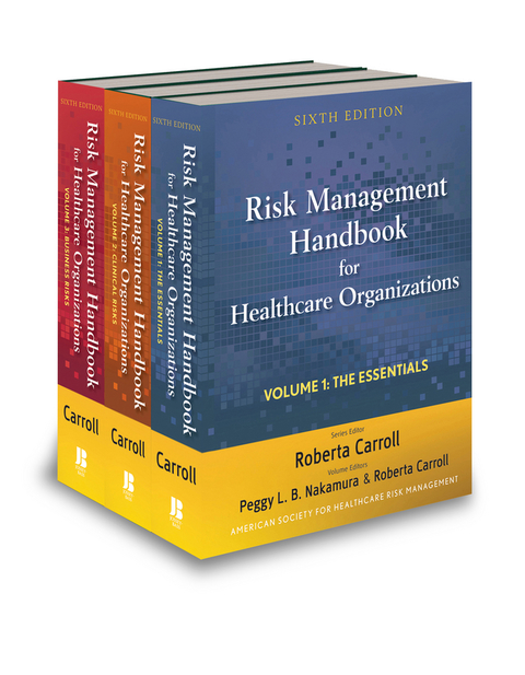 Cover image for book Risk Management Handbook for Health Care Organizations, 3 Volume Set