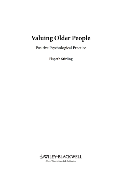 Cover image for book Valuing Older People