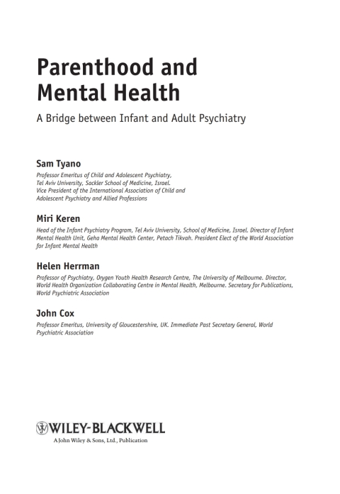 Cover image for book Parenthood and Mental Health