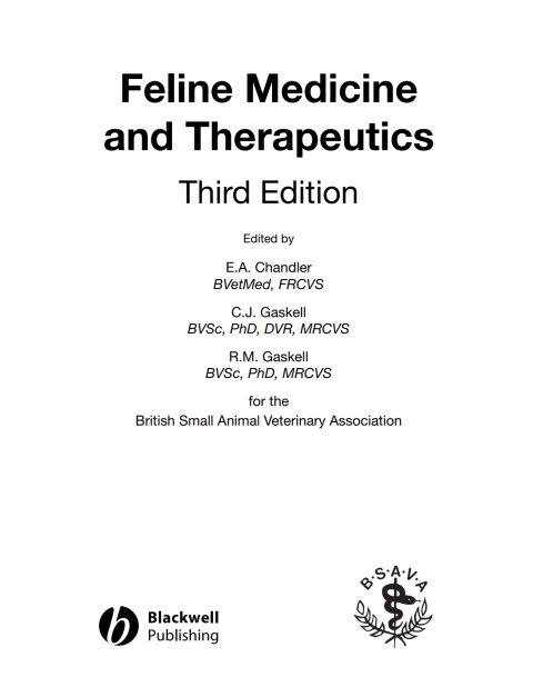 Cover image for book Feline Medicine and Therapeutics