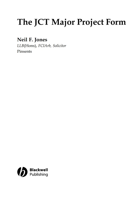The JCT Major Project Form 