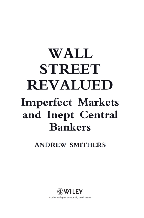 Cover image for book Wall Street Revalued