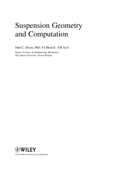 Suspension Geometry and Computation 