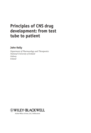 Principles of CNS Drug Development