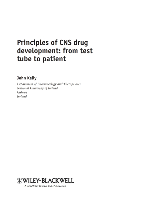 Cover image for book Principles of CNS Drug Development