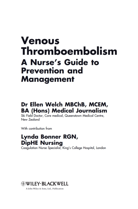 Cover image for book Venous Thromboembolism